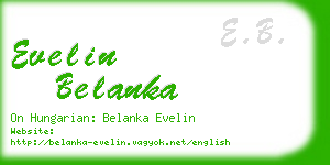 evelin belanka business card